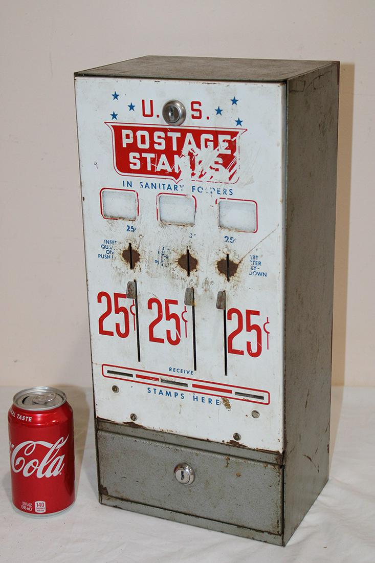 25 Cent Enameled Front Postage Stamp Machine (1 of 3)