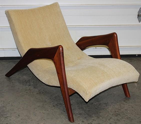 Rare Adrian Pearsoll "Crescent" Lounge Chair (1 of 4)