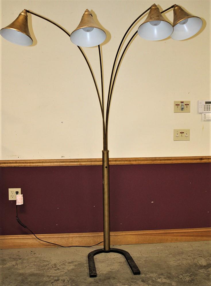 Great Mid Century 4 Arm Floor Lamp (1 of 4)