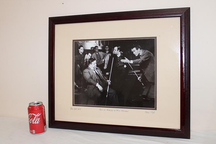 Photo Of Jackie Gleason And Paul Newman "Your Shot, Fats Circa 1961": Photo of Jackie Gleason and Paul Newman "Your Shot, Fats Circa 1961" in excellent condition. 22" wide, 19" tall.