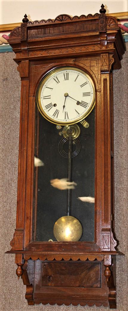 Walnut Terry Clock Co. Garland model 8 regulator (1 of 4)