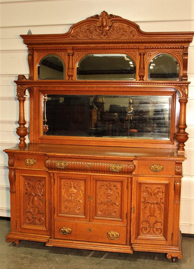 Fabulous large oak Horner multi mirror sideboard (1 of 6)