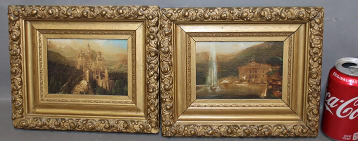 2 early miniature paintings on mahogany panels (1 of 5)