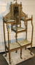 Victorian Solid Brass Etagere With Twist Columns