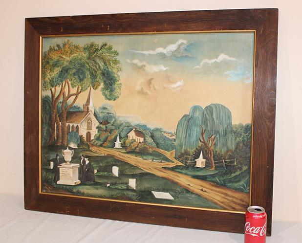 Large 1834 Memorial Of Catherine Myers (Watercolor) (1 of 4)