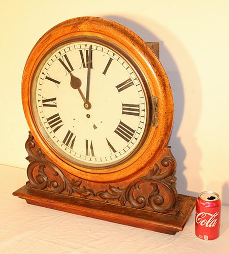Large Oak Gallery Style Clock With A Fusee Movement (1 of 6)