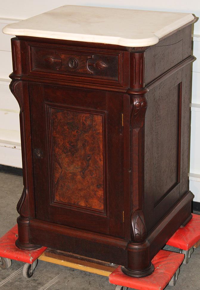 Walnut Victorian 1/2 Commode (1 of 4)