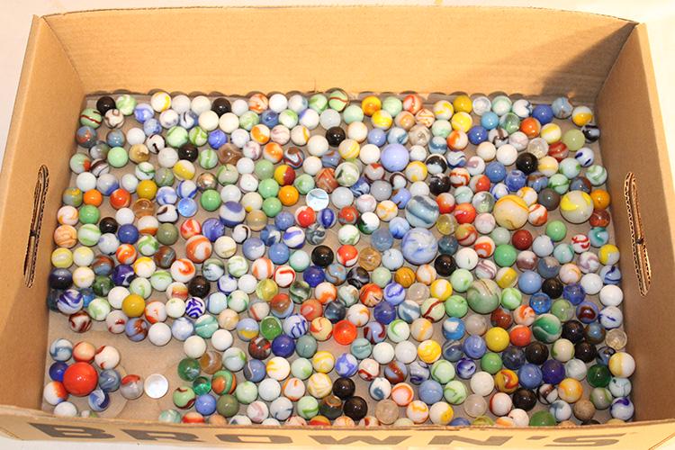 Large Group Of Older Estate Fresh Marbles: Large group of older estate fresh marbles.