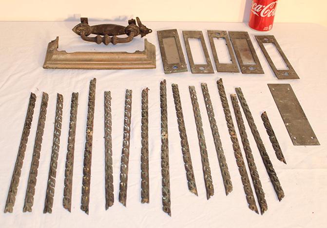 Bronze Architectural Pieces And Early Iron Door Latch (1 of 3)