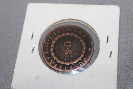 1783 Constelatio Nova "Justitia Libertas" Blunt Rays: 1783 Constelatio Nova "Justitia Libertas" blunt rays. Estate coin.