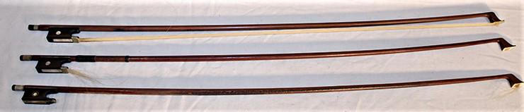 3 Nice Vintage Violin Bows (1 of 3)