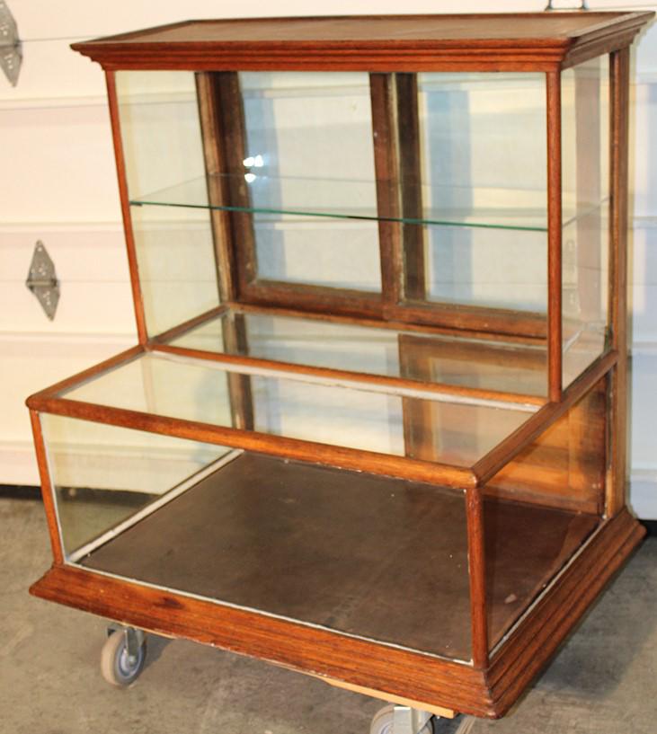 Fine Oak Victorian Step Back Tower Showcase (1 of 5)