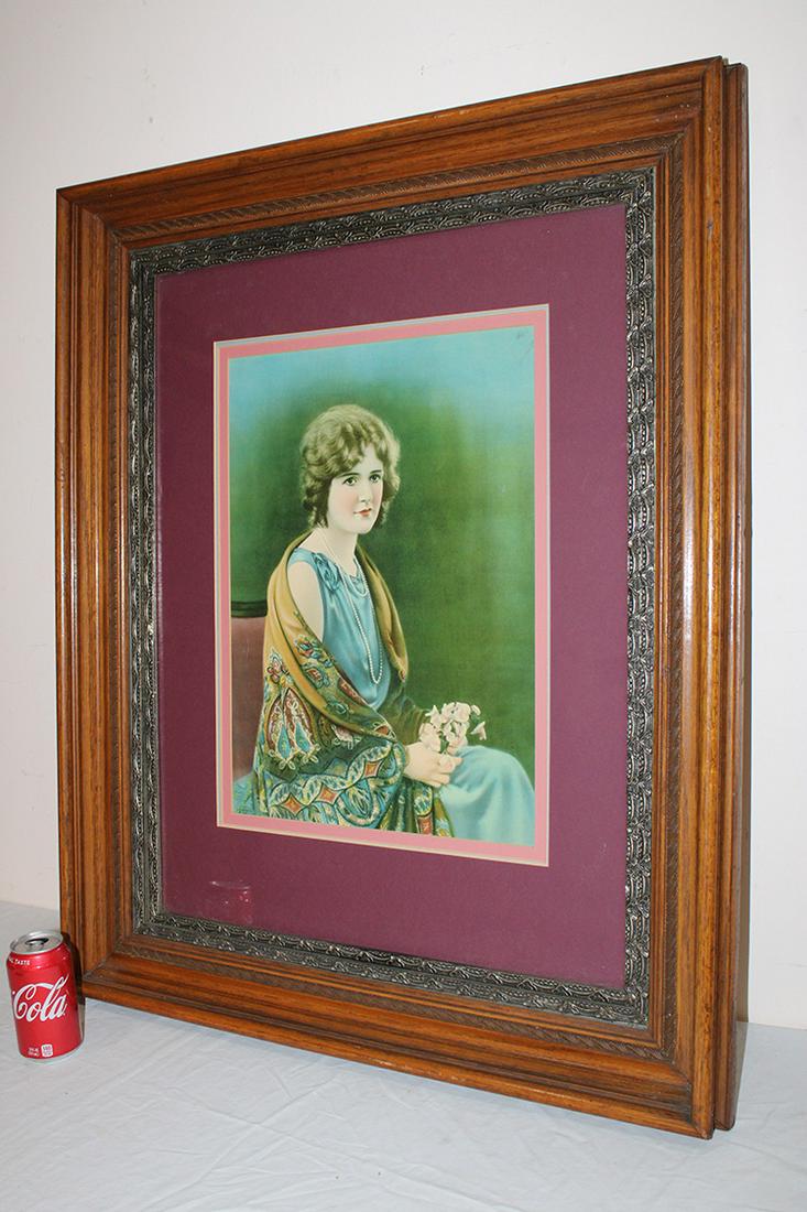 Wonderful Large Print Of A Beautiful Woman Dated 1926 (1 of 3)