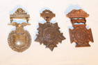 3 Signed Tiffany & Co. Bronze NY National Guard Metals