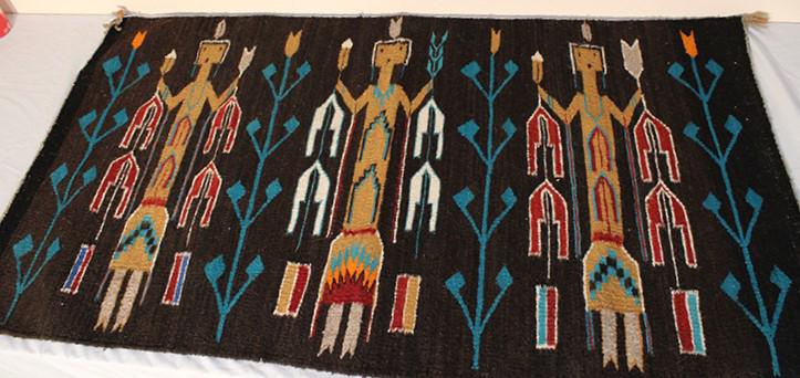Large Indian Navajo Rug Yei Dancers (1 of 4)