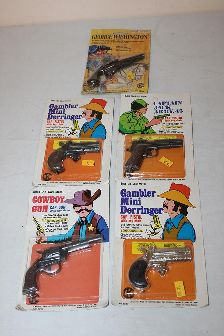 5 Vintage Toy Pistols (Never Opened) (1 of 4)