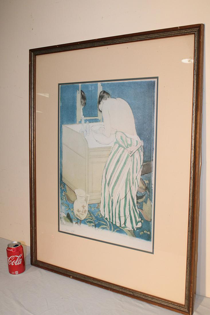 Large Artist Signed Print Marked M.C. (1 of 3)