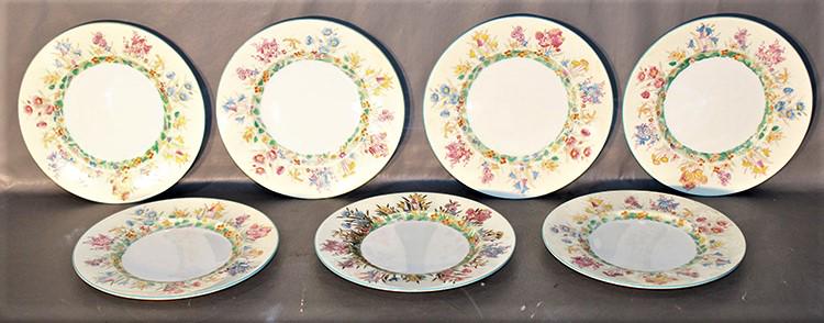 Set Of 7 Signed Wedgewood "Praire Flower": Set of 7 signed Wedgewood "Praire Flower" all in nice condition. All look to be hand painted and beautiful. 9" plates.