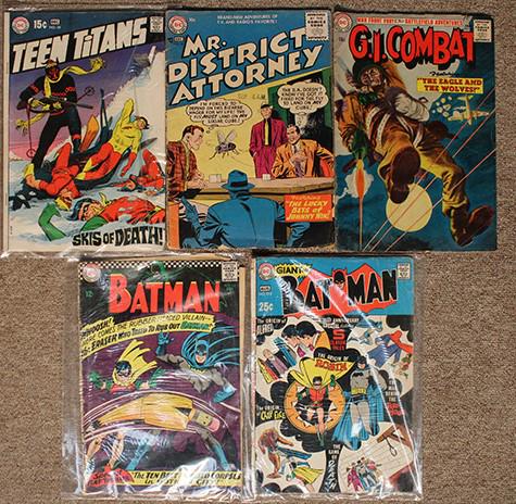 DC- Teen Titans, Mr. District Attorney, G.I. Combat, Batman (1 of 4)