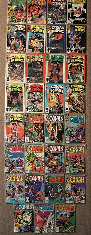 Marvel- Conan The King, Assorted Conan The Barbarian Comic Books (1 of 9)