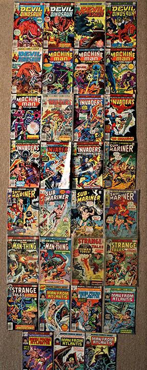 Marvel- Devil Dinosaur, Machine Man, The Invaders, Etc. (1 of 10)