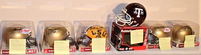 6 Great Heisman Trophy Winner Mini Helmets (1 of 10)