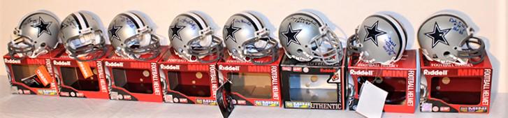 8 Great Original Signed Helmets Dallas Cowboys (1 of 8)