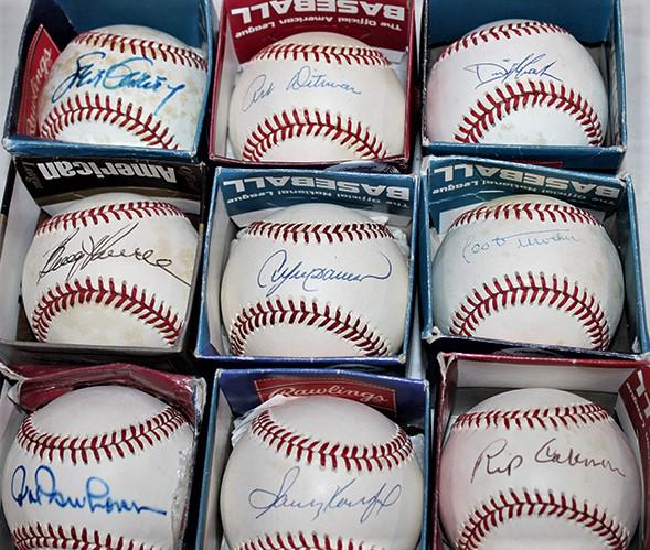 9 Signed Baseballs From Various Professionals (1 of 4)