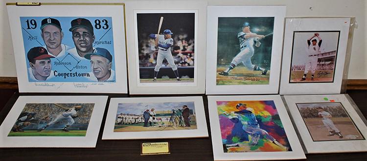 7 Artist Signed Lithographs, Baseball (1 of 5)