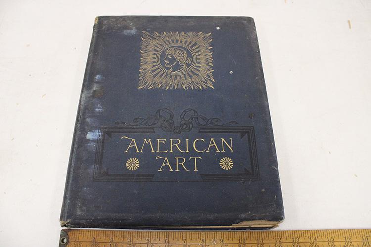 Wonderful Large Book Titled American Art 1886: Wonderful large book titled American Art 1886 with lots of steel engravings. Some wear.