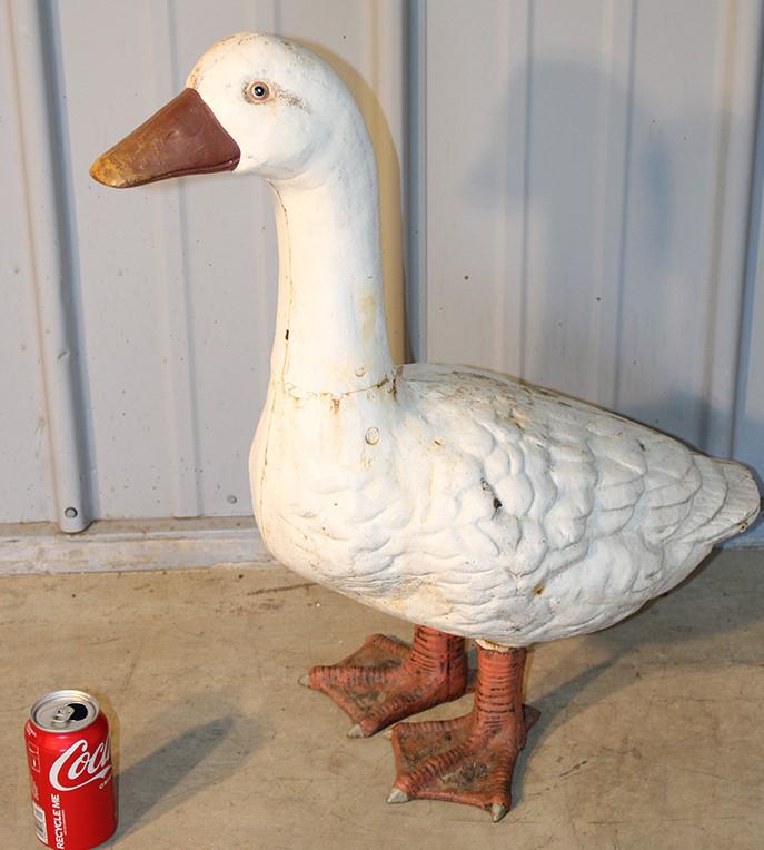 Heavy Cast Iron Garden Duck (1 of 4)