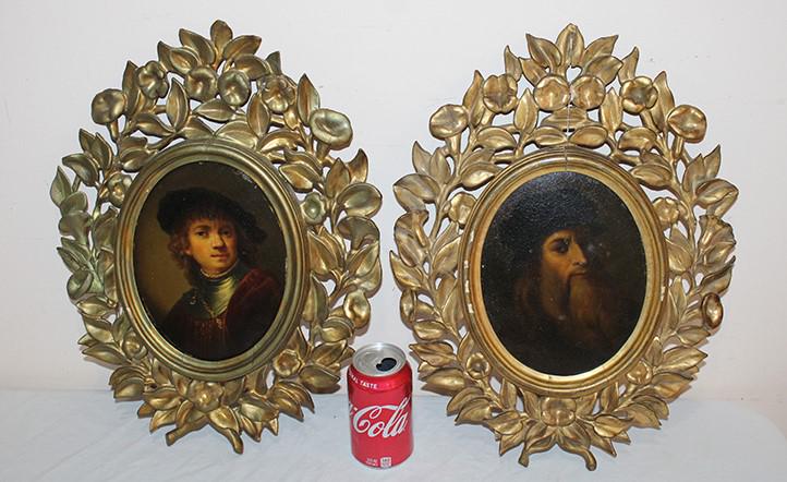 2 Wonderful 19th C. Oil On Board Italian Paintings (1 of 8)