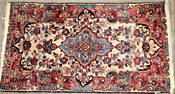 Small Hand Made Semi Antique Iranian Oriental Rug