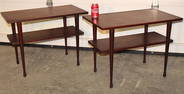 Pair Of Quality Teak Side Tables