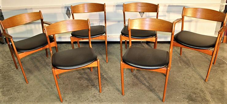 Great Set Of 6 Teakwood Chairs Signed Domus Danica (OD Mobler) Denmark (1 of 4)