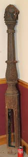 Fabulous Victorian 67" Cast Iron Hitching Post: Fabulous Victorian 67" cast iron hitching post in nice condition.