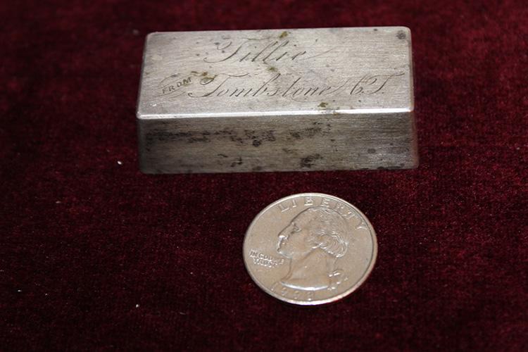 6 Troy Oz Block Of Sterling Presentation: 6 troy oz block of sterling presentation. Nice shape, estate fresh.