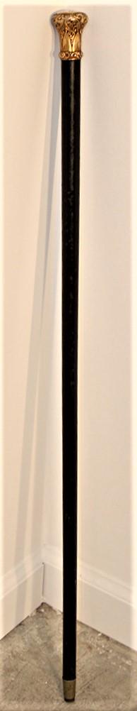 Fancy 10K Gold Top Walking Stick (1 of 3)