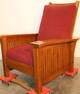 Beautiful Contemporary Signed Stickley Slant Arm Morris Chair