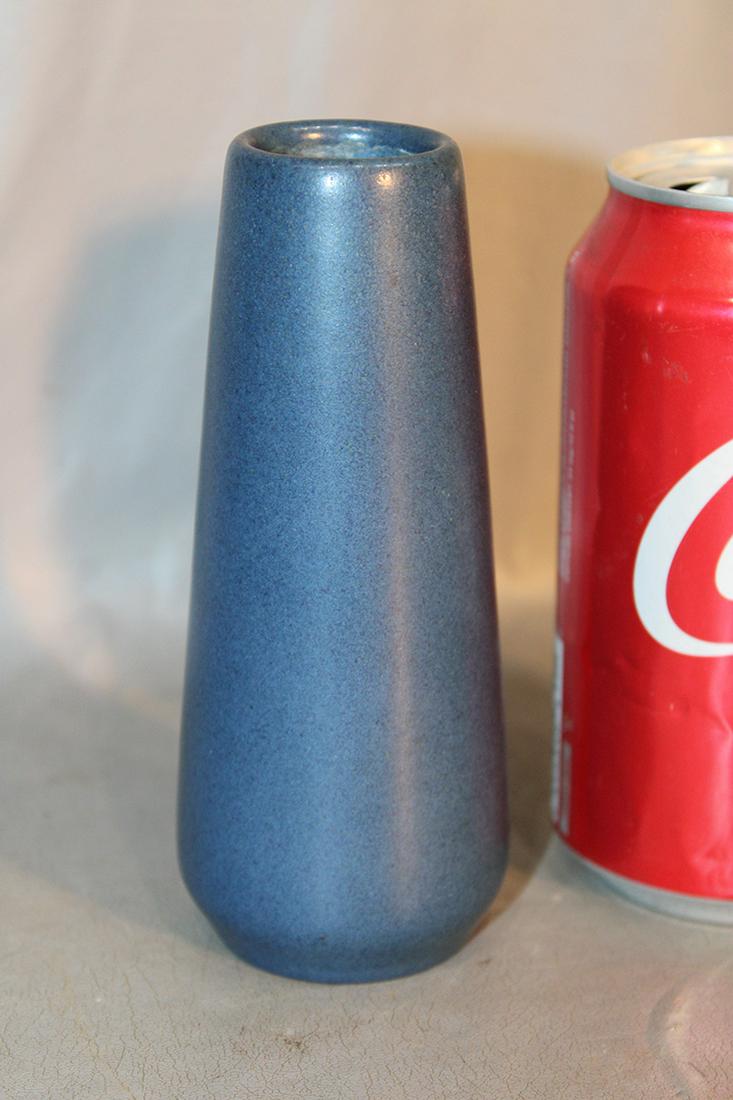 Real Clean Marblehead Pottery 5" Vase In Blue (1 of 3)