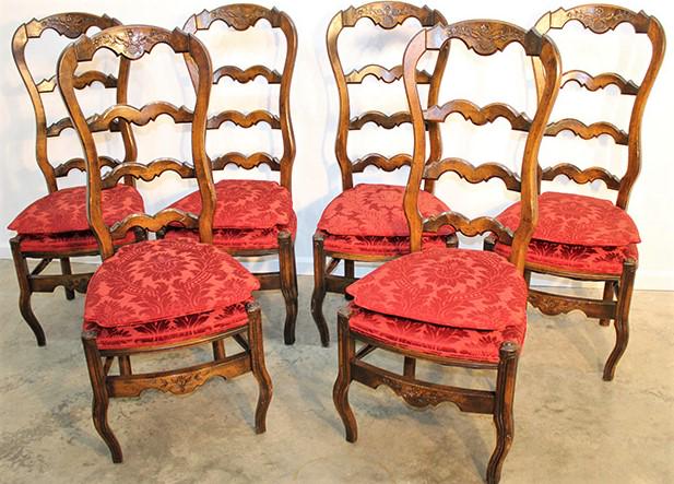 Fine Set Of 6 French Country Style Back Chairs (1 of 3)