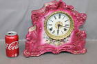 Nice Ansonia China Clock "Radical" With Winged Griffins