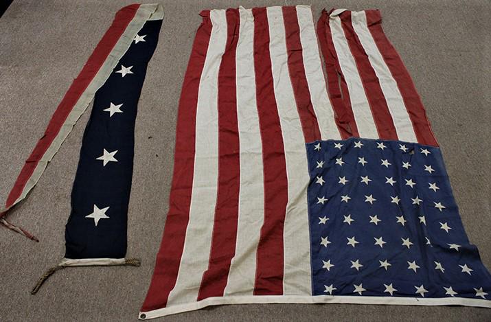 2 Large 48 Star Flags And 11' Banner With 5 Stars (1 of 5)
