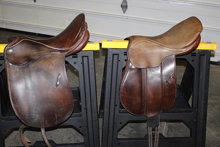 2 Leather Saddles (1) Passier And Sahn, (1) Stubben: 2 leather saddles (1) Passier and Sahn, (1) Stubben, nicely worn.