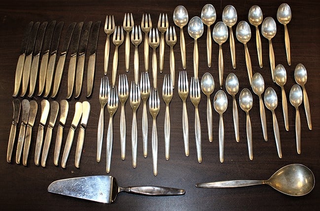 Nice 54 Piece Sterling Silver Flatware Set "Towle Contour" Place Setting For 8 (1 of 3)
