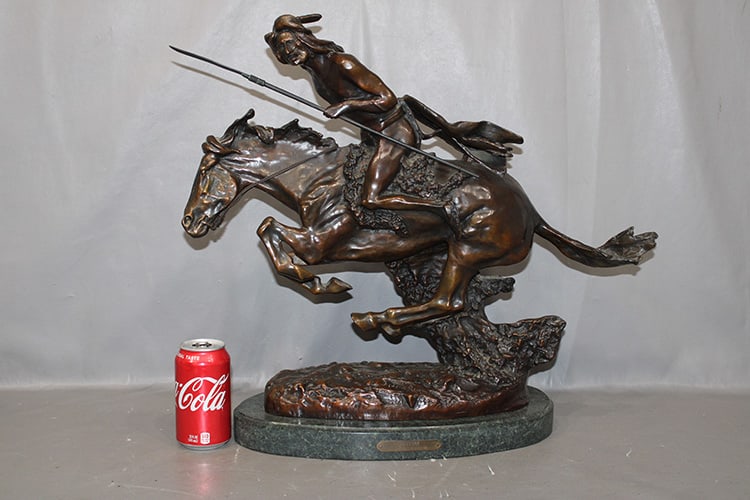 Large High Quality Remington Bronze Titled "Cheyenne" (1 of 5)