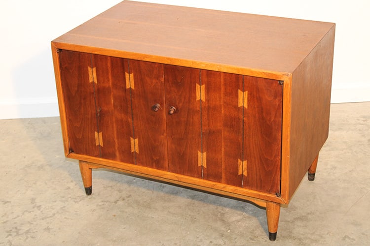 Sweet Small Mid Century Lane Acclaim 2 Door Cabinet In Teak (1 of 4)