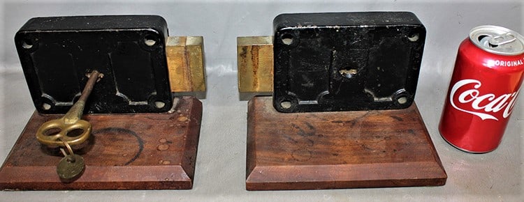 2 Original Locks From 19Th C. Prison With Key Dated 1876 (1 of 4)