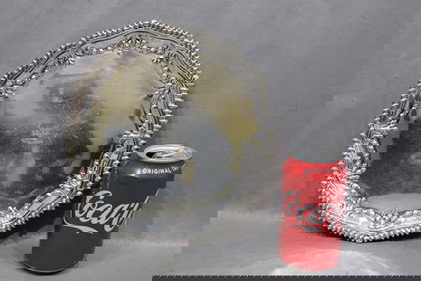 Heavy 10" sterling tray by J. E. Caldwell & Co. 13.82 ozt. Nice condition with Harry Harrison family: Heavy 10" sterling tray by J. E. Caldwell & Co. 13.82 ozt. Nice condition with Harry Harrison family crest.