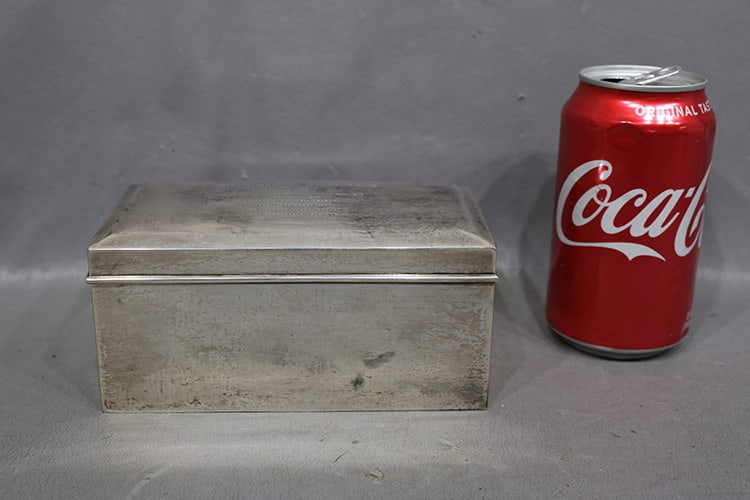 Sweet sterling trophy box (Bryn Mawr Polo Club) 1912, 14 ozt by Caldwell & Co. Names awarded - (1 of 5)